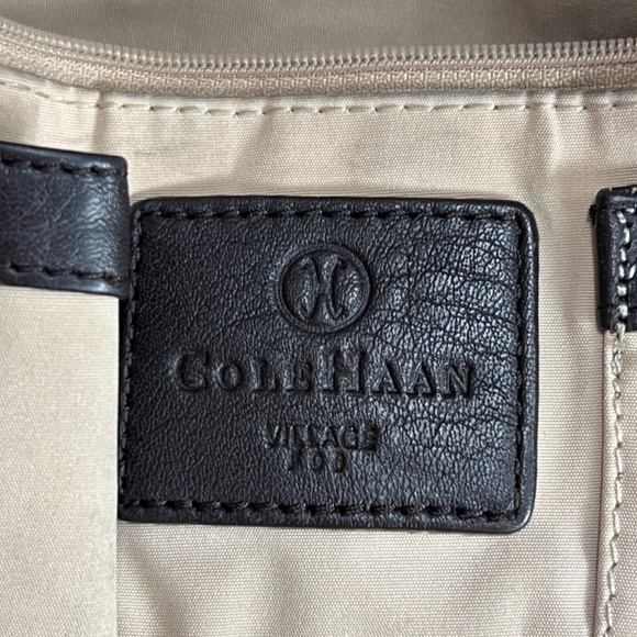 Cole Haan Dark Chocolate Brown Leather Top Handle Zip Closure - beautiful/roomy - Picture 8 of 16